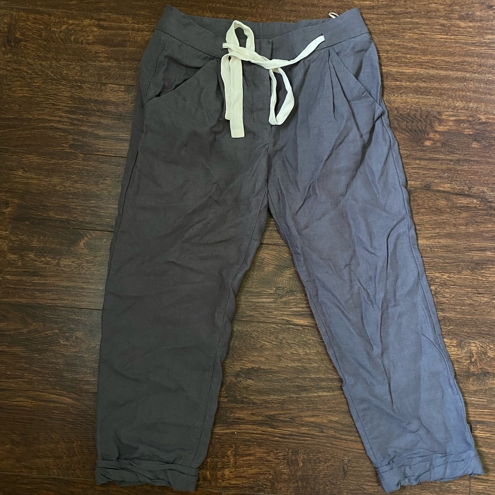 Wilfred linen cropped pant